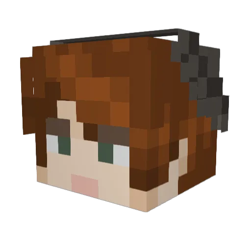 JediReece Minecraft avatar head, 3D render