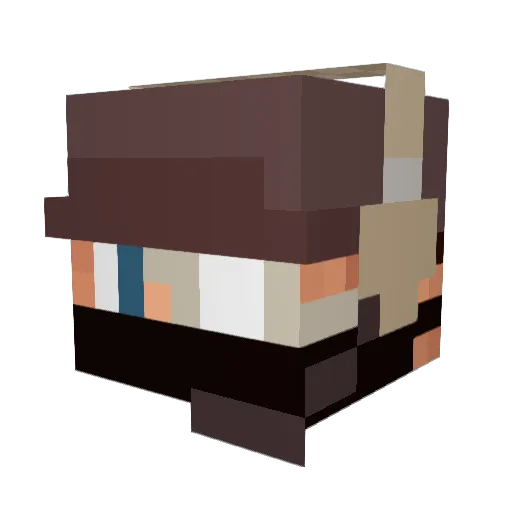 JediScout Minecraft avatar head, 3D render