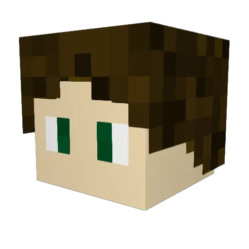 JediWarrior2012 Minecraft avatar head, 3D render