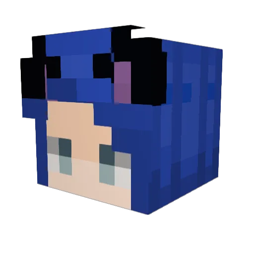 JediWebb Minecraft avatar head, 3D render