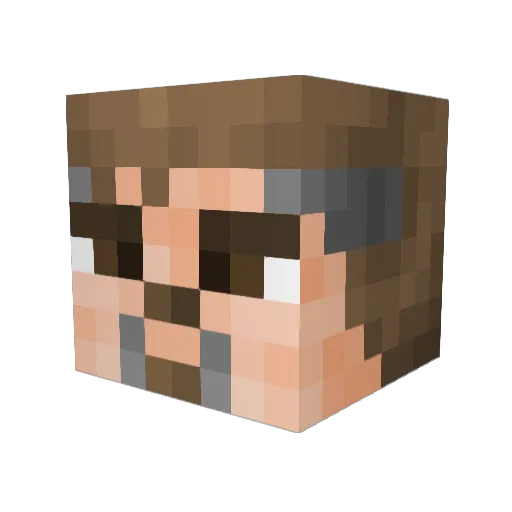 Jedi_Juza1 Minecraft avatar head, 3D render