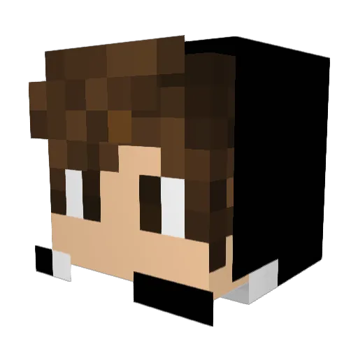JediaHD Minecraft avatar head, 3D render