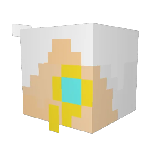 Jedimaster0504 Minecraft avatar head, 3D render