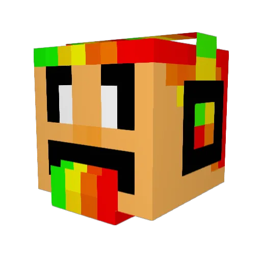 JedodiaXx Minecraft avatar head, 3D render