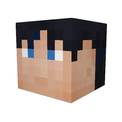 Jedrules Minecraft avatar head, 3D render