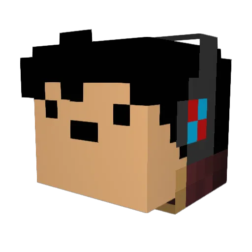 Jedster1 Minecraft avatar head, 3D render