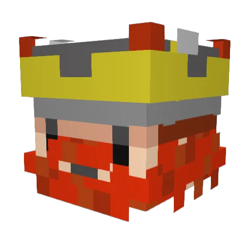 Jedzon Minecraft avatar head, 3D render
