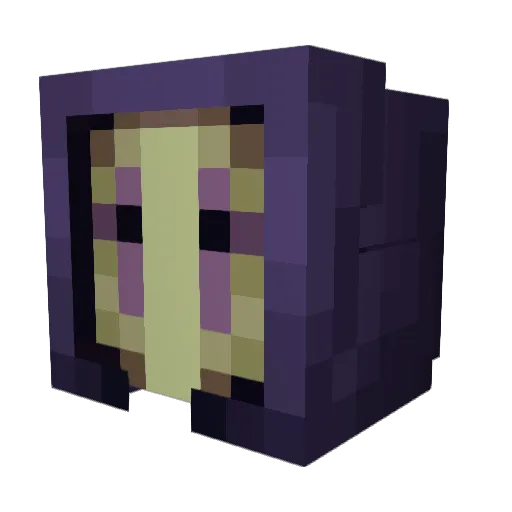Jeeblie Minecraft avatar head, 3D render