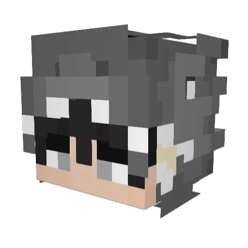 Jeeeeff_ Minecraft avatar head, 3D render