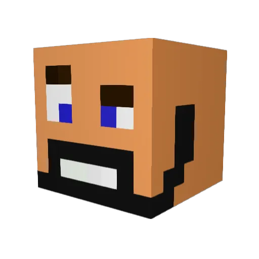 Jeeezd Minecraft avatar head, 3D render