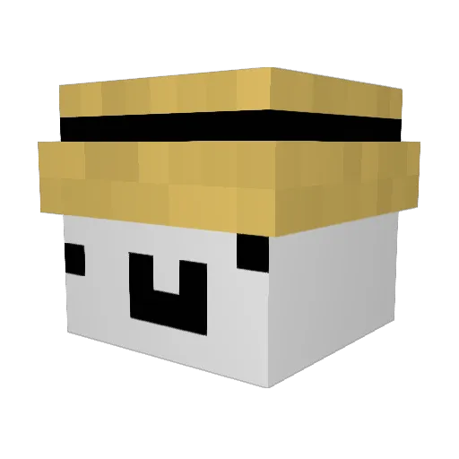 JeeminRu Minecraft avatar head, 3D render