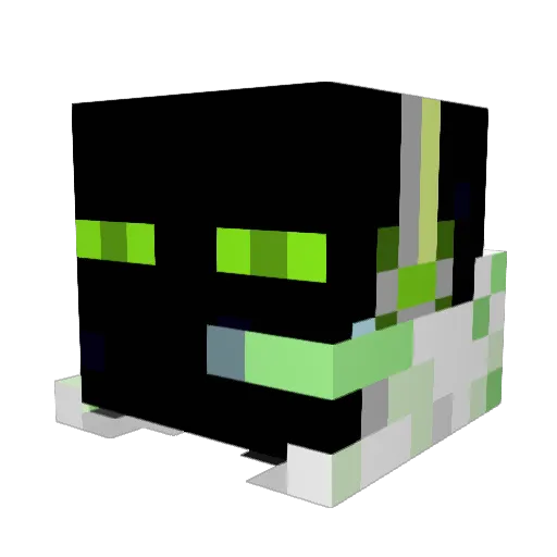 Jeemon Minecraft avatar head, 3D render