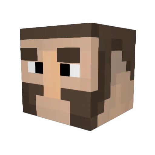 JeenTol Minecraft avatar head, 3D render