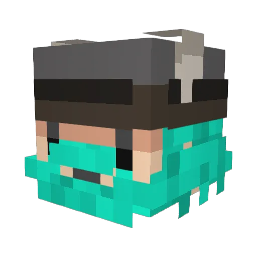 Jeeper_Creeper5 Minecraft avatar head, 3D render