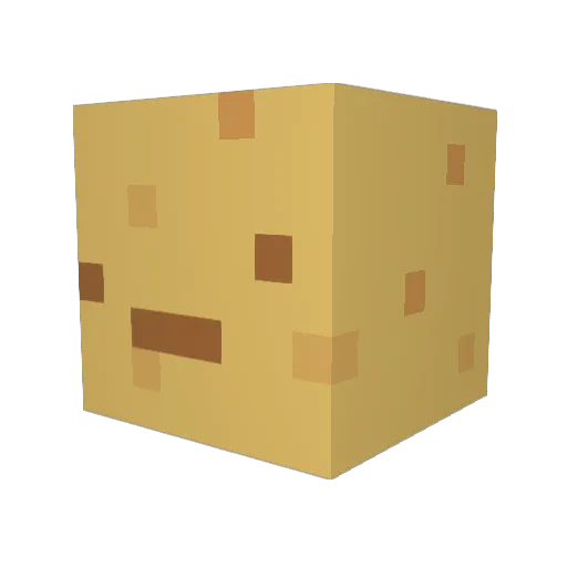 Jeesa Minecraft avatar head, 3D render