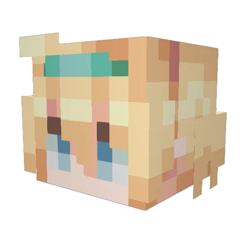 Jeeshu0915 Minecraft avatar head, 3D render
