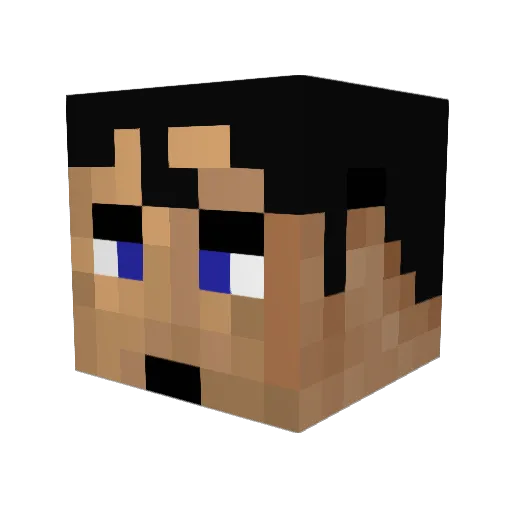 Jeeva_ Minecraft avatar head, 3D render