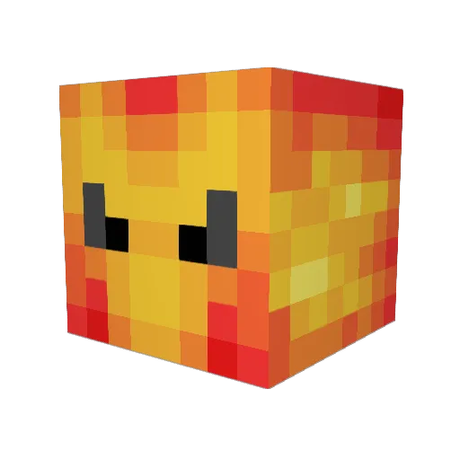 Jeewolf Minecraft avatar head, 3D render