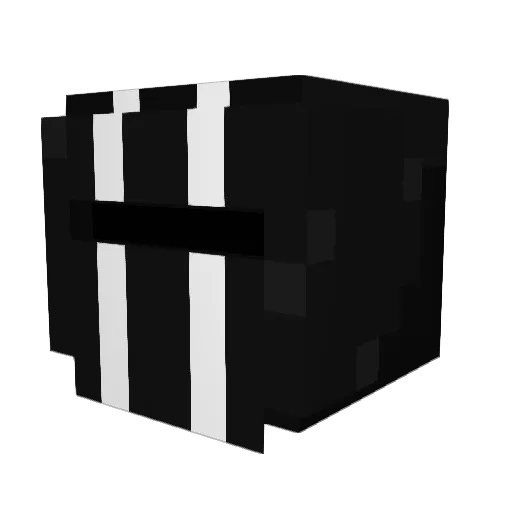 JeezCS Minecraft avatar head, 3D render