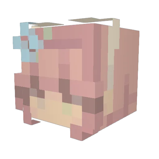 Jeezus77 Minecraft avatar head, 3D render