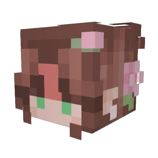 JeezzzLouise Minecraft avatar head, 3D render