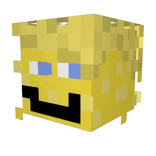 JefDawg Minecraft avatar head, 3D render