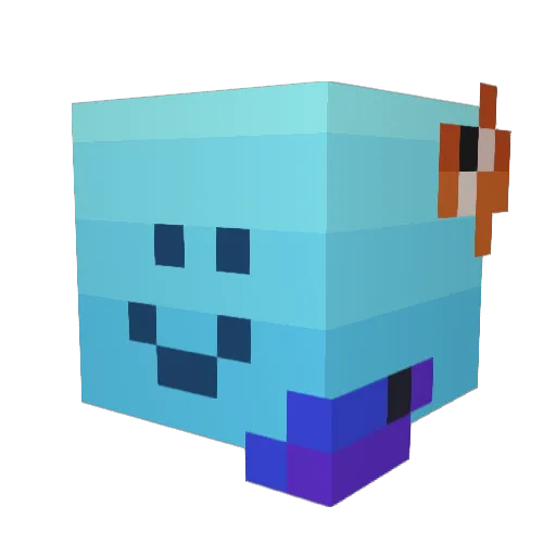 Jef_P13 Minecraft avatar head, 3D render