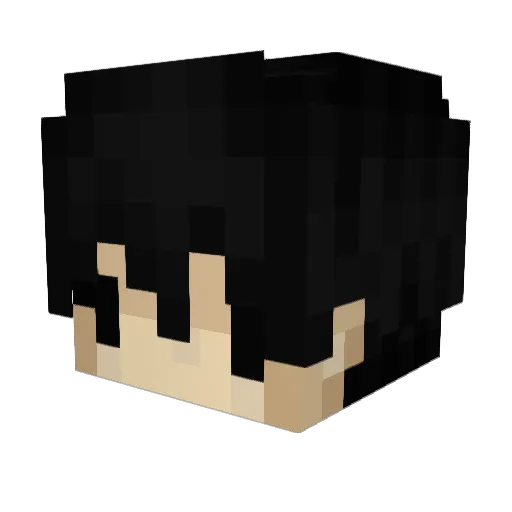Jefann Minecraft avatar head, 3D render