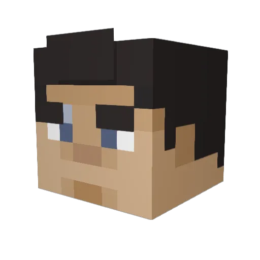 JefeMartin123 Minecraft avatar head, 3D render