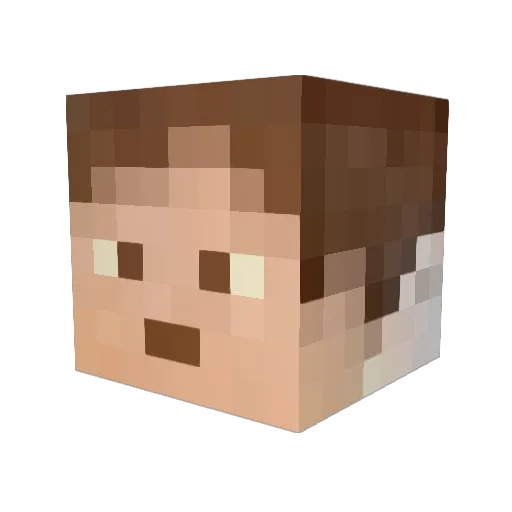 Jeff1741 Minecraft avatar head, 3D render