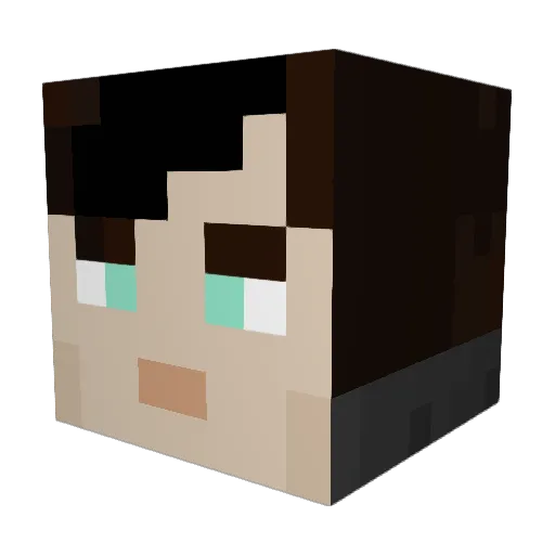Jeff217 Minecraft avatar head, 3D render