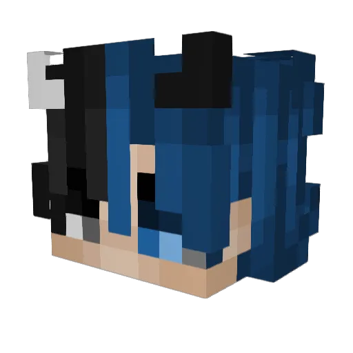 Jeff31X Minecraft avatar head, 3D render