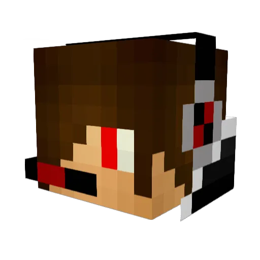 Jeff4716 Minecraft avatar head, 3D render
