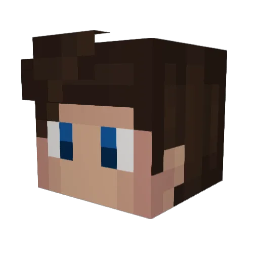 Jeff5123 Minecraft avatar head, 3D render