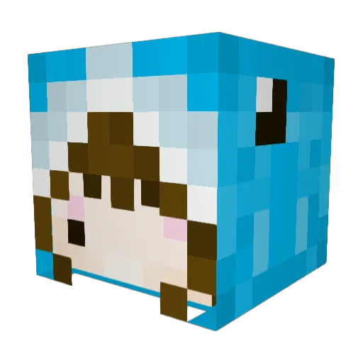 Jeff556612 Minecraft avatar head, 3D render