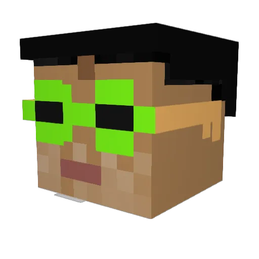 JeffBStoleMyIdea Minecraft avatar head, 3D render