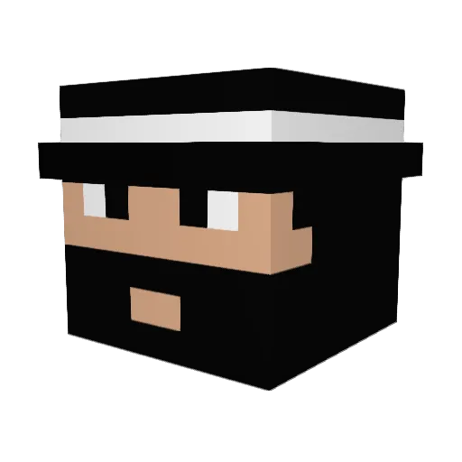 JeffCiv Minecraft avatar head, 3D render
