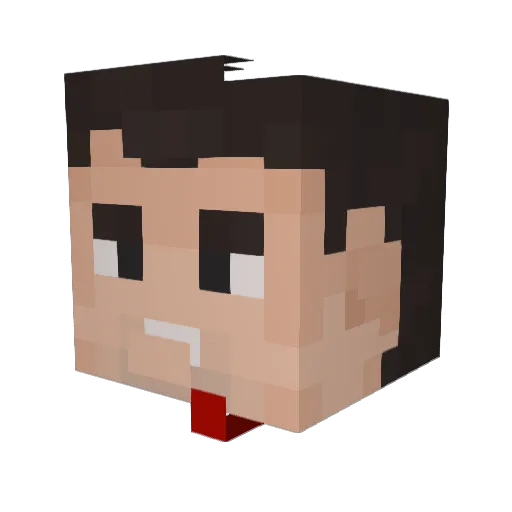 JeffEpsteinsToy Minecraft avatar head, 3D render