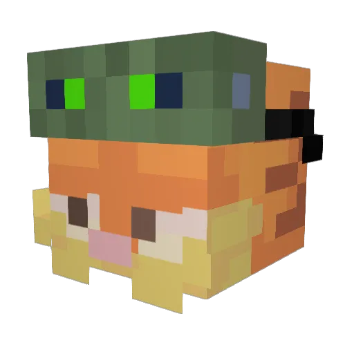 JeffHardey04 Minecraft avatar head, 3D render
