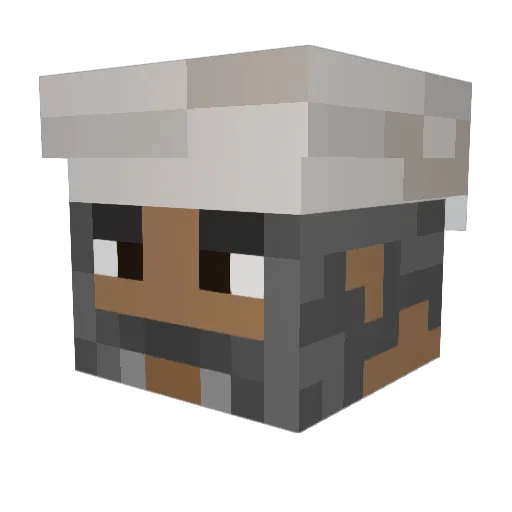 JeffHardyFan Minecraft avatar head, 3D render