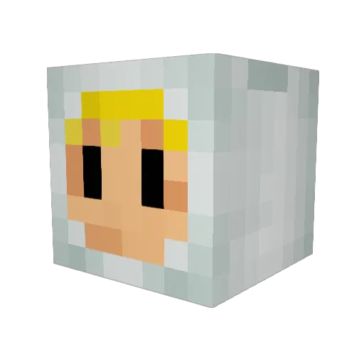 JeffMcMonkey Minecraft avatar head, 3D render