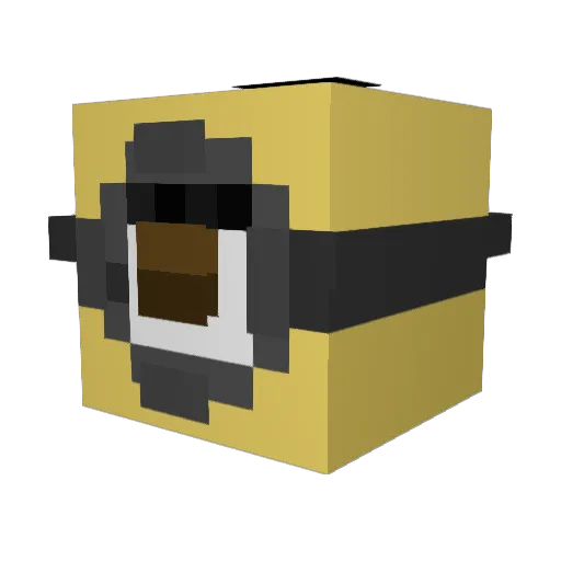 JeffRjr Minecraft avatar head, 3D render