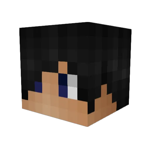 JeffStrafer Minecraft avatar head, 3D render