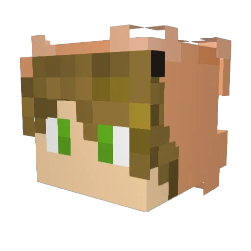 JeffTheJedi Minecraft avatar head, 3D render
