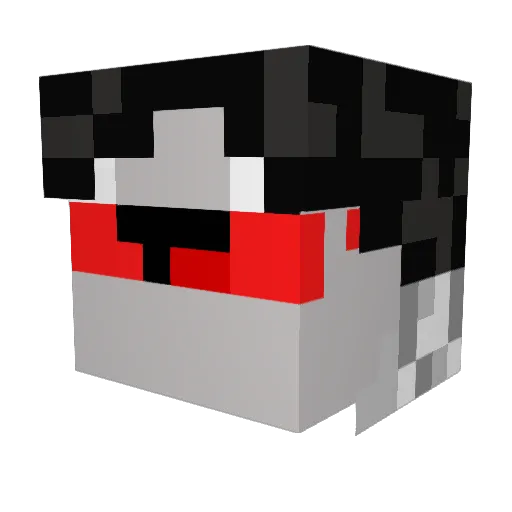 JeffTurtle Minecraft avatar head, 3D render