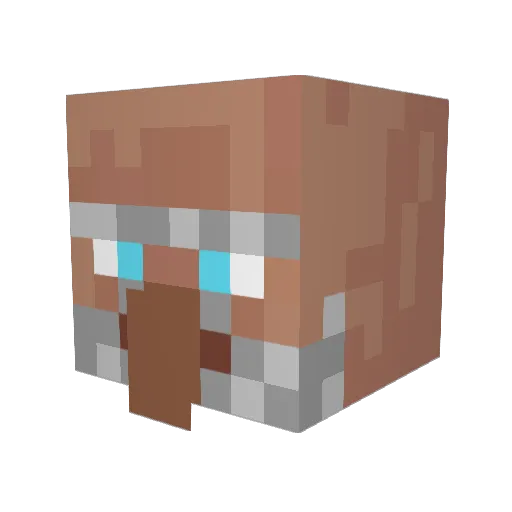 Jeff_Ubetcha Minecraft avatar head, 3D render
