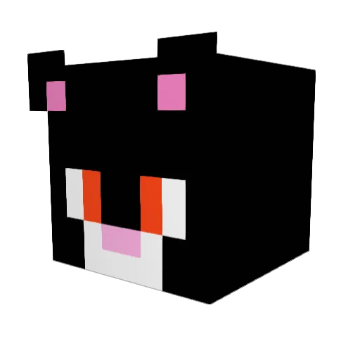 Jeffcry Minecraft avatar head, 3D render