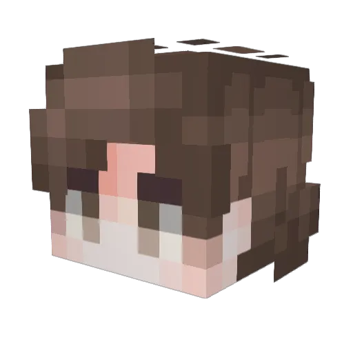 Jeffers_ Minecraft avatar head, 3D render