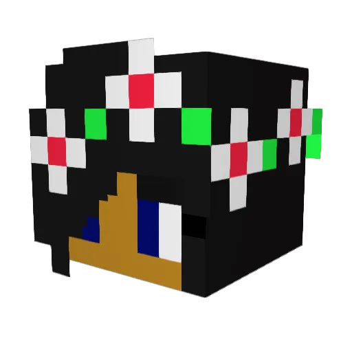 Jefferson1743 Minecraft avatar head, 3D render