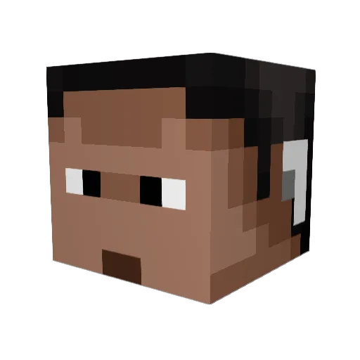 Jeffery236 Minecraft avatar head, 3D render